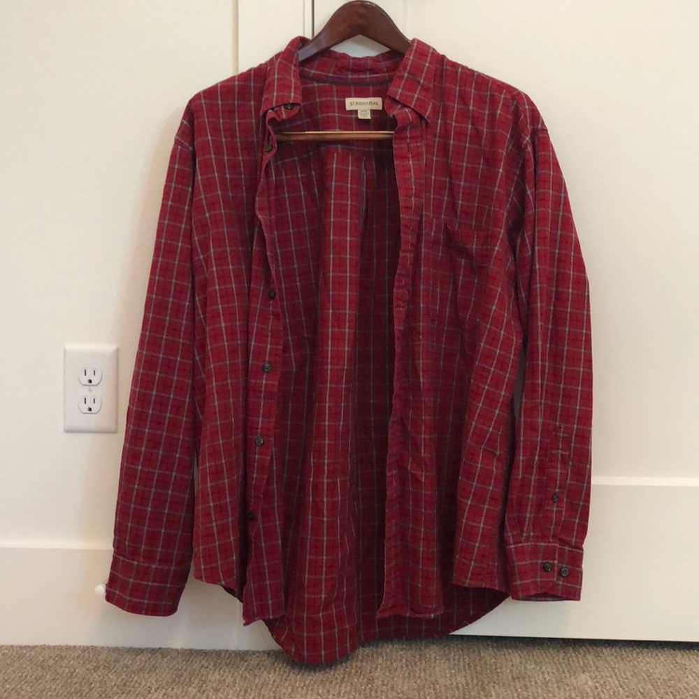 Thrifted red flannel